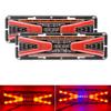 2Pcs 12V/24V Car Trailer Trucks Tail Lights Car LED Rear Tail Light Running Turn Signal Rear Lamps Lorry Bus Taillight Parts