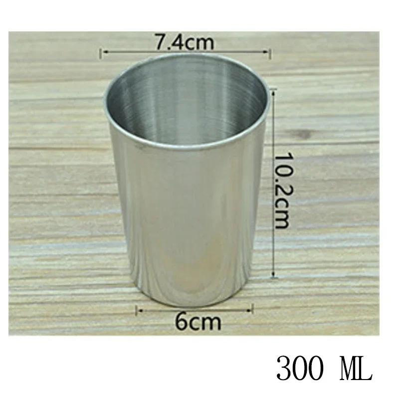 1pcs Stainless Steel Coffee Mug with Straw Lid Portable Coffee Cup Drinking Beer Milk Water Cup Restaurant Bar Party