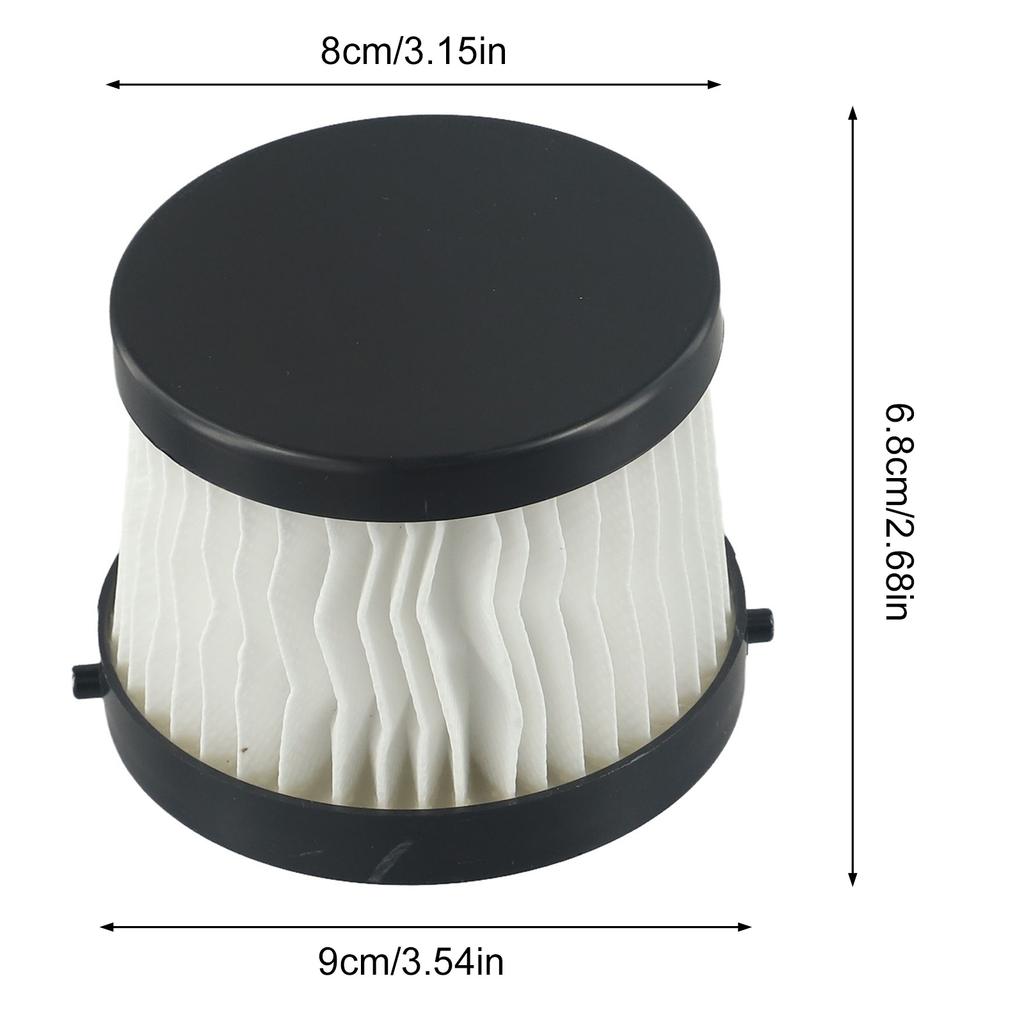 Filter For YOFIDRA Replacement Filter Sturdy Construction Traps Pet Hair Captures Fine Dust Particles Black White
