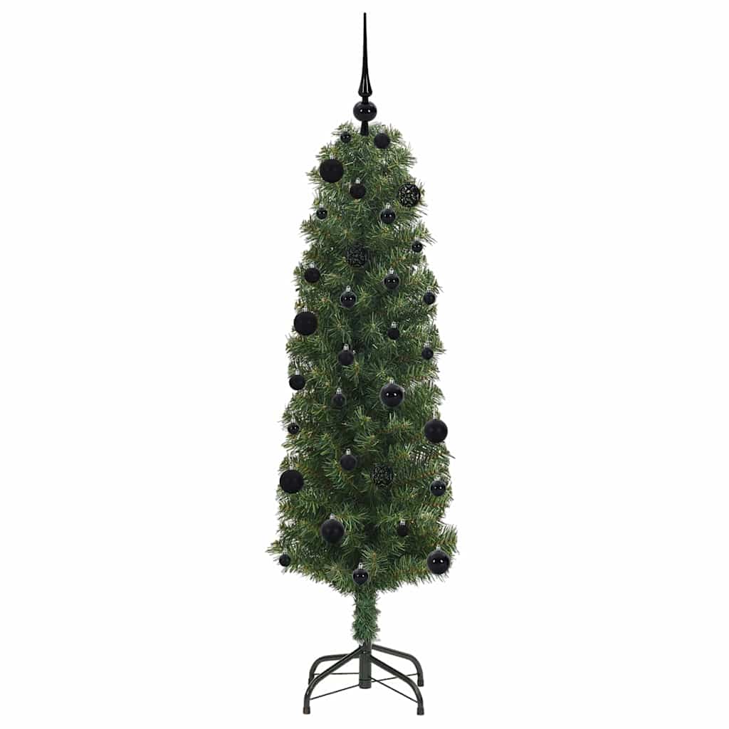 Artificial Christmas Tree with 150 LEDs and Stand Green 150 cm