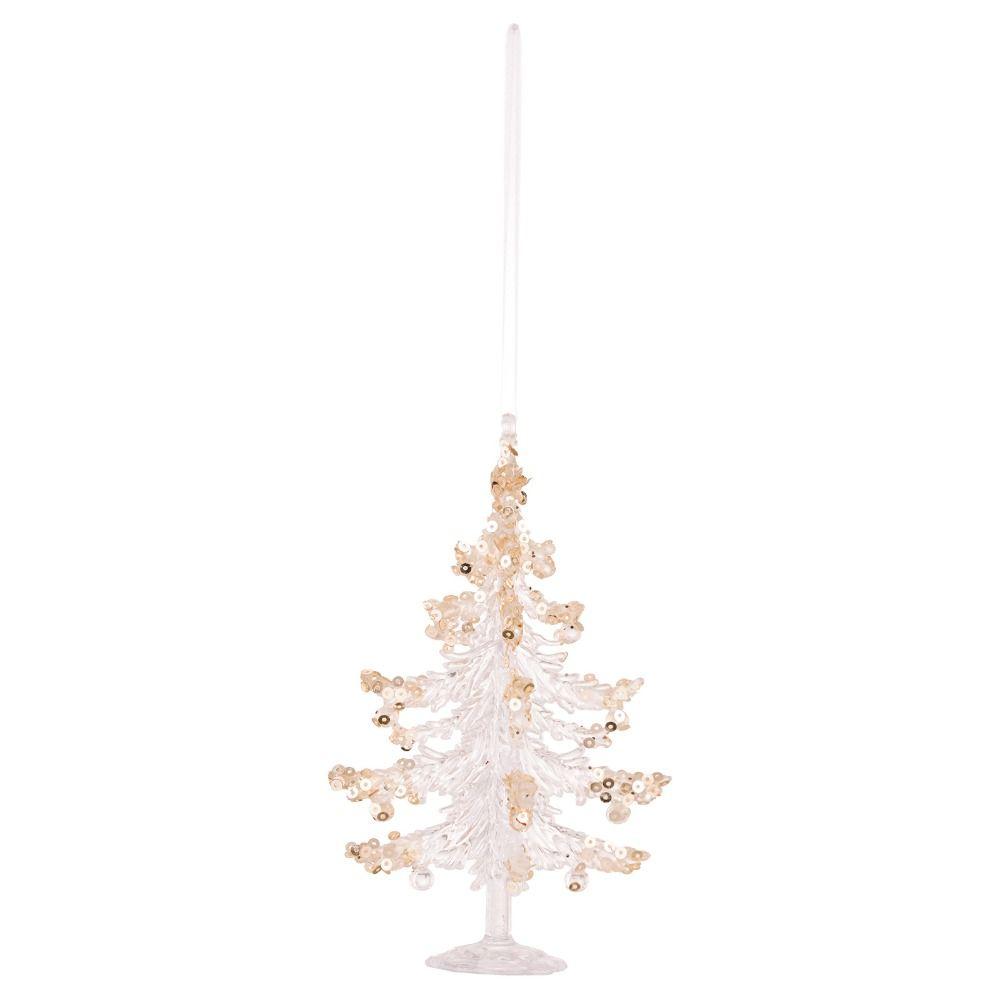 Schneeflocke Weihnachten Kristallanhänger Acrylkristall zum Aufhängen Frohe Weihnachten