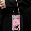 Smiley Face Is Suitable for Huawei P80 Mobile Phone Case P70 Makeup Bracket P60Pro Lanyard P50 Light Luxury P40 Anti-drop Case