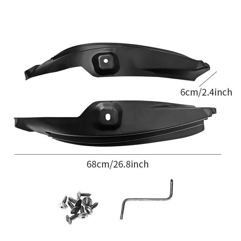 2Pcs Rear Fender For Skoda Karoq KAROQ 2016- PP Plastic Anti-slung Black Arc Screw Hole Design Tire Inner