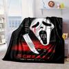Scr-eam Horror Movie Blanket Flannel Blanket for bed, sofa, Camping, Hiking, Picnic Essentials, gift for family Fan gifts