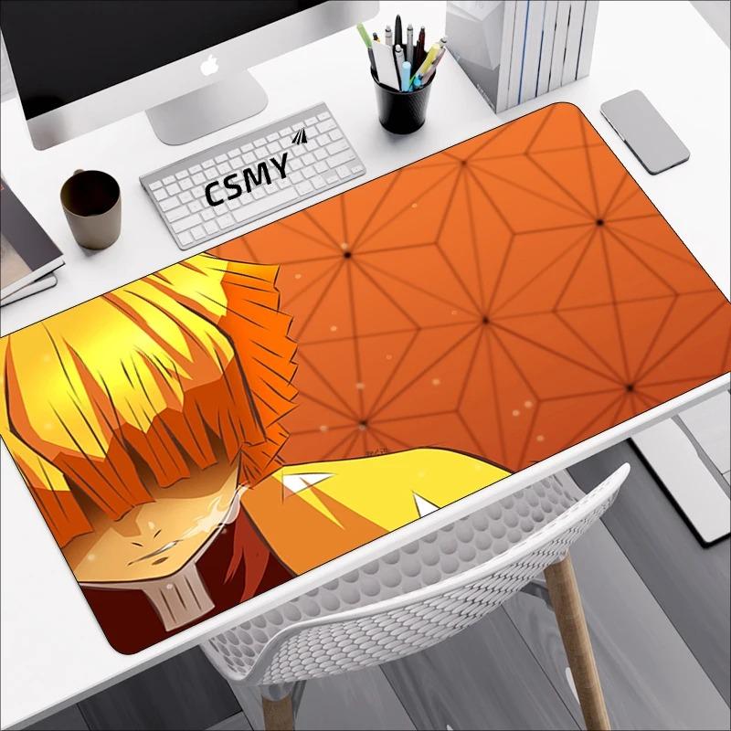 Demon Slayer Mouse Pad Gaming Laptops Keyboard Mat Deskmat Pc Desk Protector Mousepad Gamer Office Mats Anime Mause Mice Carpet