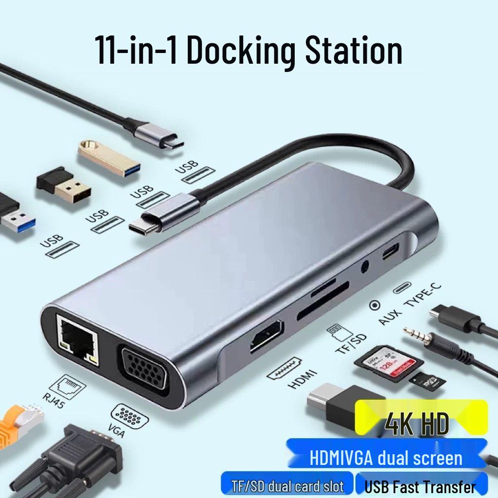 

USB-C to HDMI/VGA Multi-Port Laptop Dock and Mobile Hub