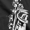Humor Saxophone White T-Shirt for Men Crew Neck 100% Cotton T Shirt Short Sleeve Tees 4XL 5XL 6XL Tops