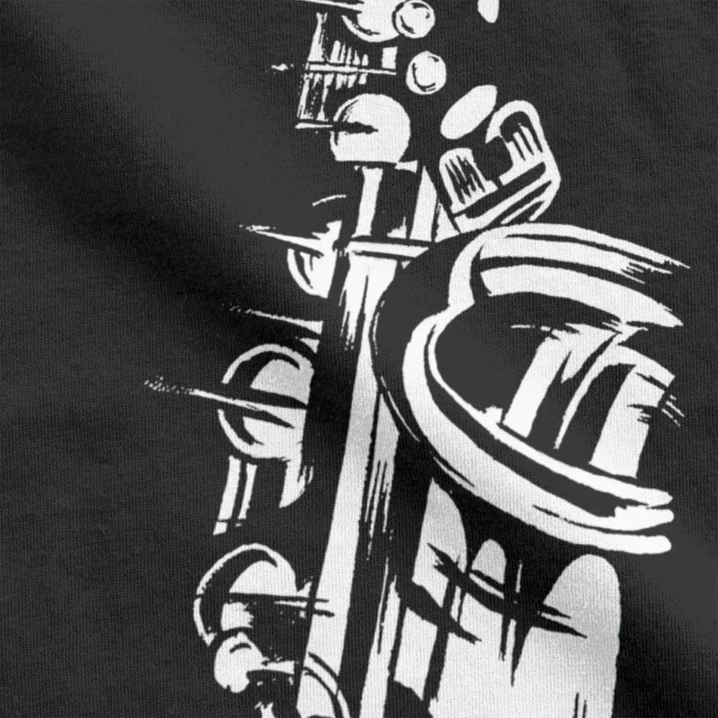 Humor Saxophone White T-Shirt for Men Crew Neck 100% Cotton T Shirt Short Sleeve Tees 4XL 5XL 6XL Tops