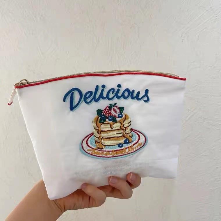 

Экологичная косметичка в японском стиле с вышивкой и мультяшным рисунком, водонепроницаемая Vertical