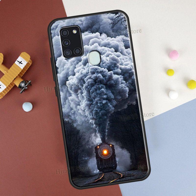 Custodia Classica Ferroviaria Treno a Vapore Per Samsung A32 A12 A52 A72 A21S A20e A11 A31 A51 A71 A02 A20 S A30 A40 A50 A70 Coque