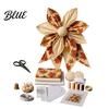 Kit de Couture pour la Fabrication d'Accessoires pour Cheveux Grand Nœud Patchwork Kit de Couture DIY Ensemble de Fournitures en Tissu Matériaux de Décoration faits à la Main Pack de Matériaux Décoratifs pour