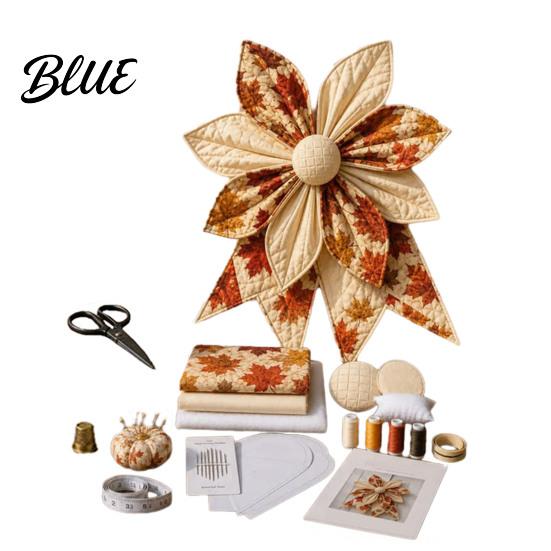Kit de Couture pour la Fabrication d'Accessoires pour Cheveux Grand Nœud Patchwork Kit de Couture DIY Ensemble de Fournitures en Tissu Matériaux de Décoration faits à la Main Pack de Matériaux Décoratifs pour