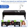 Stretch Bench Cover PU Dining Room Bench Cover Elegant Bench Slipcover Seat Protector Anti-dirty Dustproof Piano Chair Covers