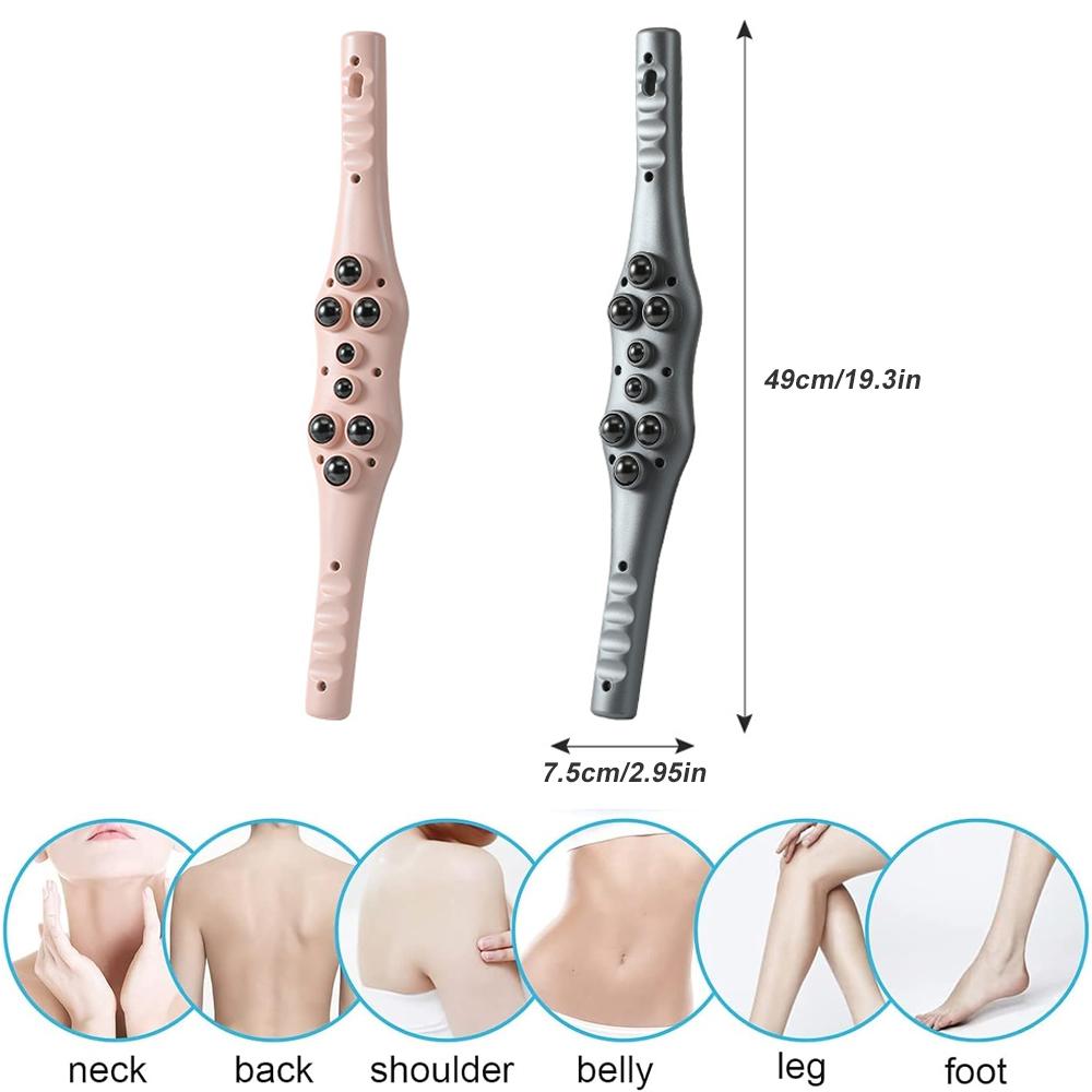 Durable And Safe 1Pcs Multi-Functional Roller Magnetic Ball Massage Sticklymphatic Drainage Massager For Body Shapingguasha Tools For Back Leg