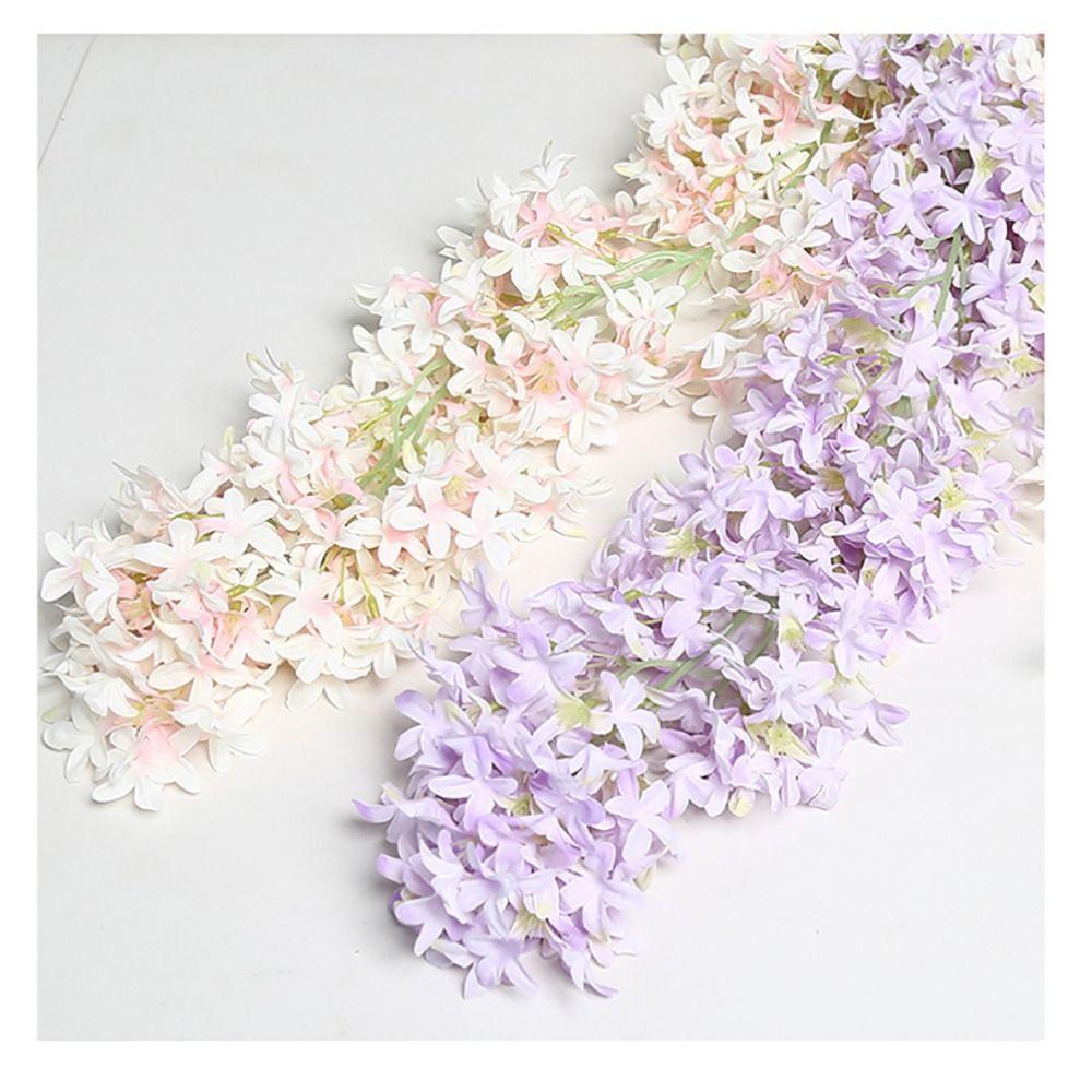 Foto Requisiten Flieder Künstliche Blume Mehrfarbige Simulationsblumenranke Gartenornament