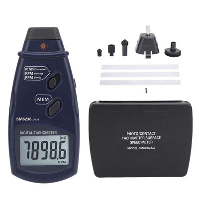 Digital Tachometer Accuracy Large LCD Screen 2 In 1 Design Handheld Tach Rotation Meter for Motor