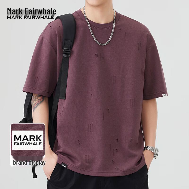 MARK FAIRWHALE Men s 2026 Summer Trendy Ice Silk Cotton T-Shirt 4XL