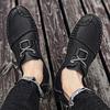 New Men's Dress Casual Shoes Lace-Up Loafers Comfortable Office Walking Shoes Non-Slip Business Sneakers for Men Flats