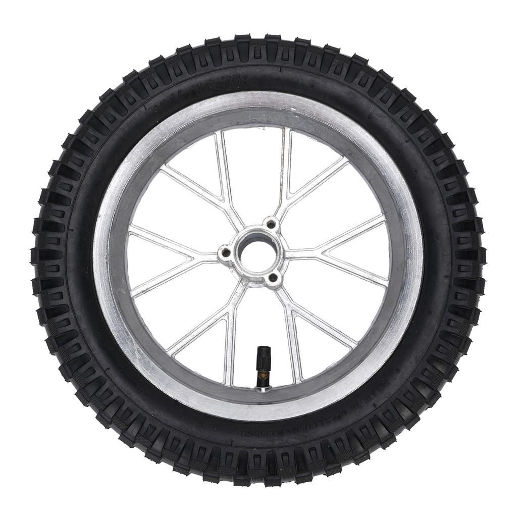 12 1 2X2.75 12.5x2.75 Tire Metal Rubber Rear Wheel Rim Tire Assembly for 2 Stroke Pocket Bike 47cc 49cc