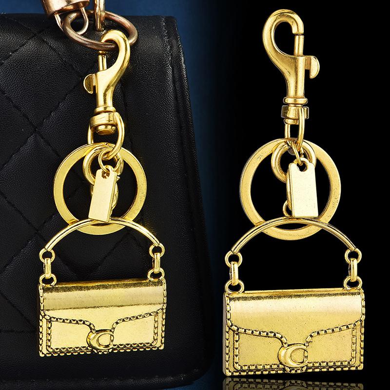 Exquisite Mini Handbag Shape Key Chain Bag Pendant Metal Car Keychain Backpack Decoration Accessories Gifts
