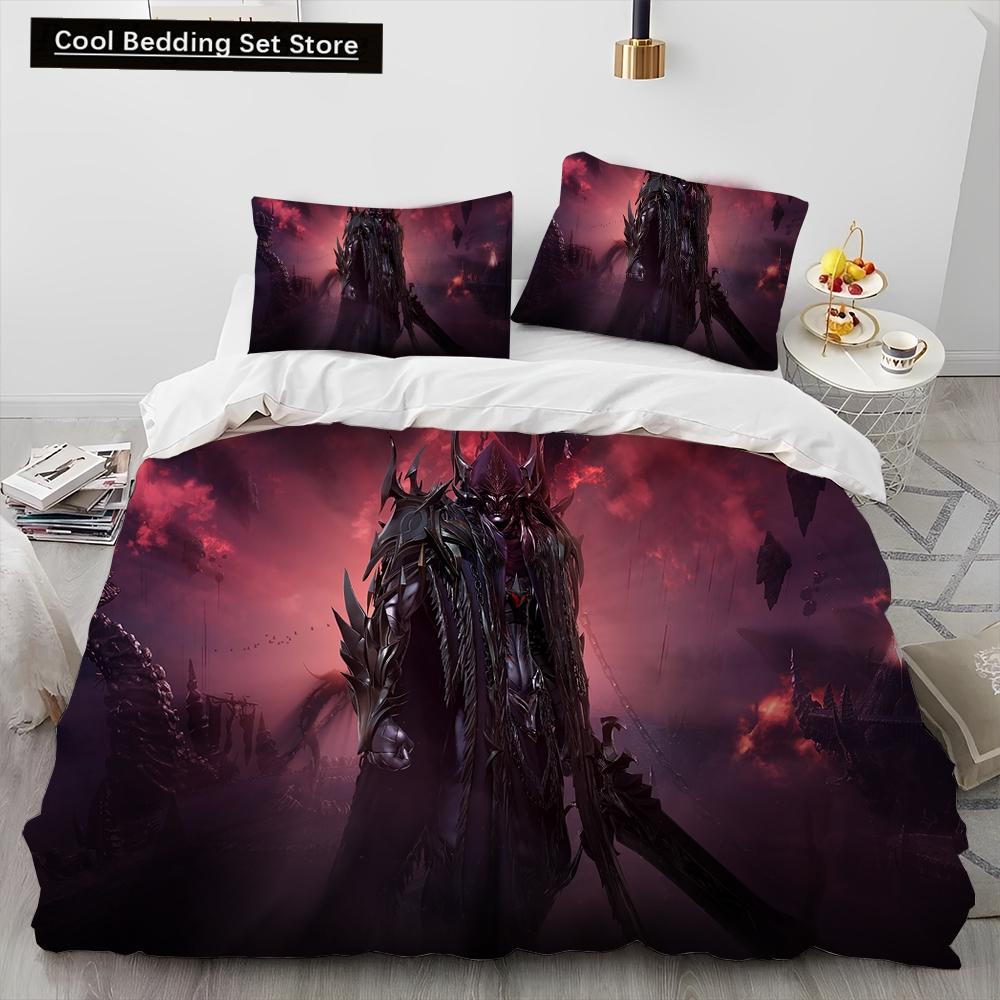 3D Lost ARK Game Gamer Cartoon Comforter Bedding Set,Duvet Cover Bed Set Quilt Cover Pillowcase,king Queen Size Bedding Set Kids