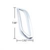 2PCS Rear Fog Light Reflector Cover Trims Fits For Toyota Camry 2018- SE XSE