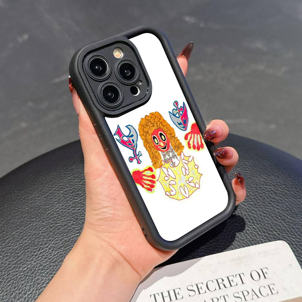 

Bladee Crest Phone Case For iPhone 11 12 13 14 15 16 17 Pro Max Shockproof Soft TPU Back Cover iPhone 16 pro