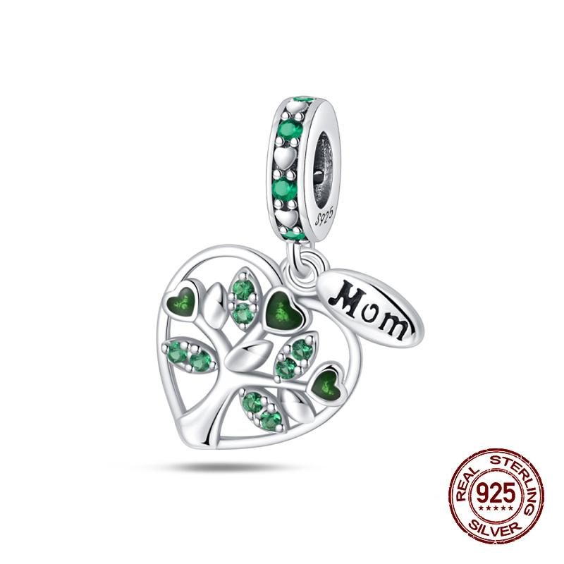 Charms Copper Fit Charms 3Mm Original Bracelet Four Leaf Clover Womens Tree Of Life Beads Diy Fine Jewelry Gift