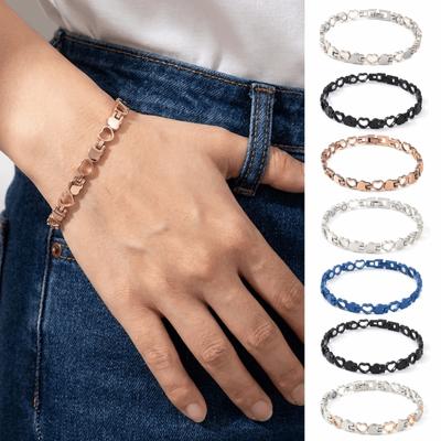 Heart Shape Health Magnetic Bracelet Anti Radiation Women Girls Bangle  Fashion Jewelry