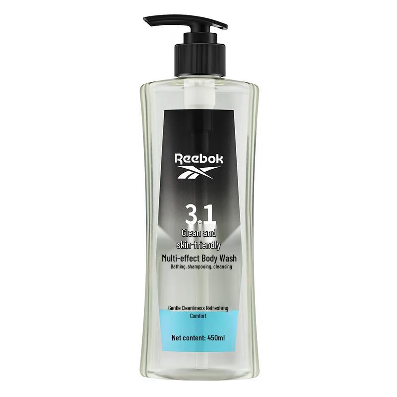 Reebok Men's 3-in-1 Hair, Face & Body Wash, 450ml