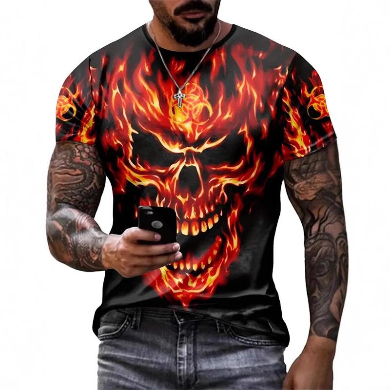 Summer Trendy Men's Casual Short Fashion Sleeved T-shirt