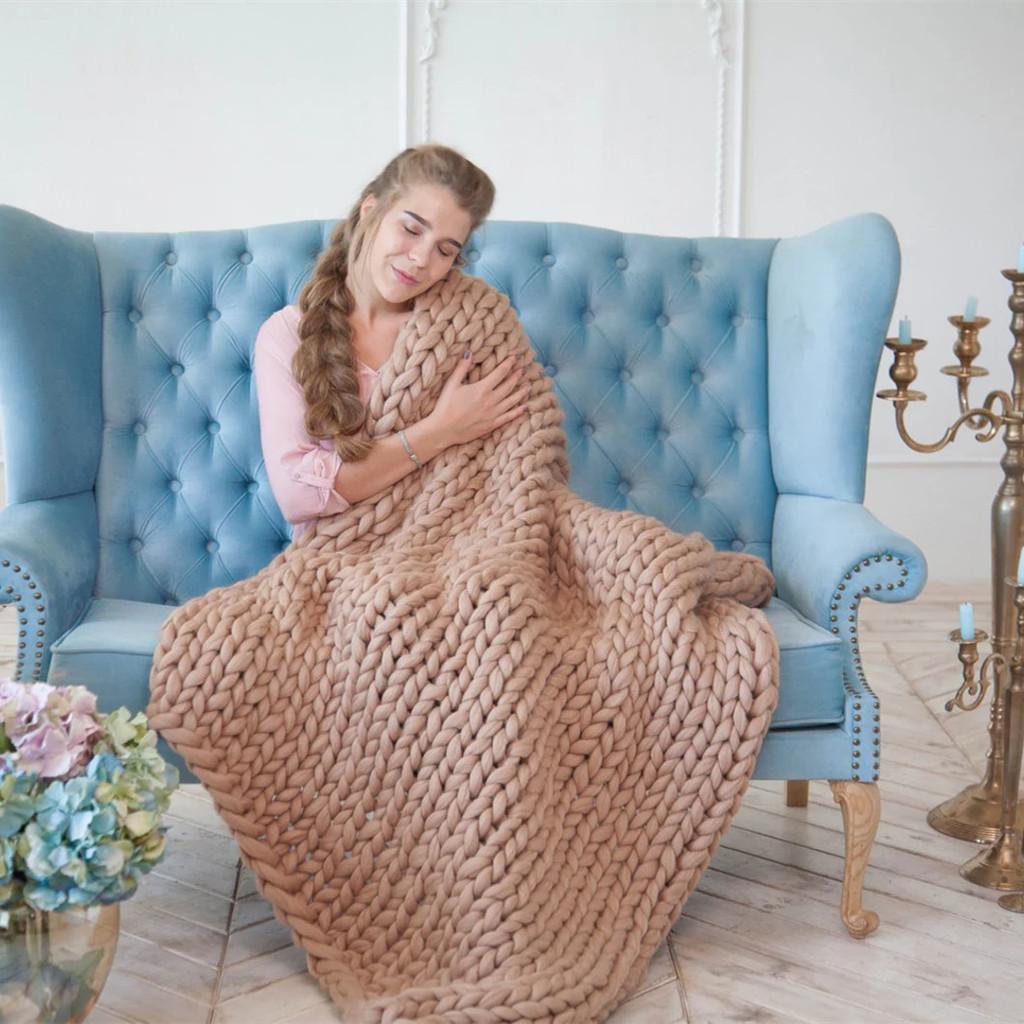 Blanket Thread Cotton Sofa Blankets Hand Woven Home Decoration Gift Comfortable