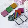 Rhinestone Carry-on Small Mirror Mini Portable Double-sided Folding Square Makeup Mirror Women's Cute Pocket Small Makeup Mirror
