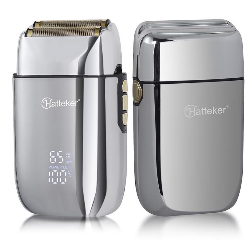 

Чоловіча електрична бритва та тример для бороди з USB-зарядкою срібний