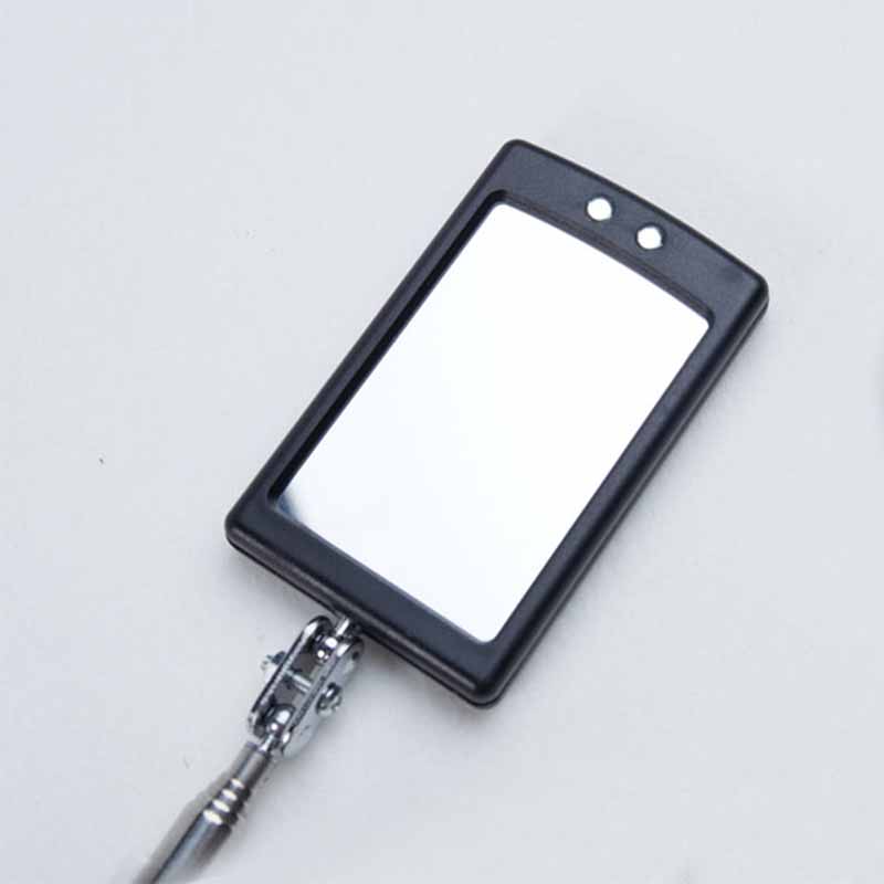 Telescoping LED Lighted Flexible Inspection Mirror 360 Rotation Mechanic  Inspection Mirror Telescopic Handle Repairing Tools