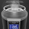 12V/24V Stainless Steel Car Heating Cup Electric Water Cup LCD Display Temperature Kettle Coffee Tea Milk Heated 450ml