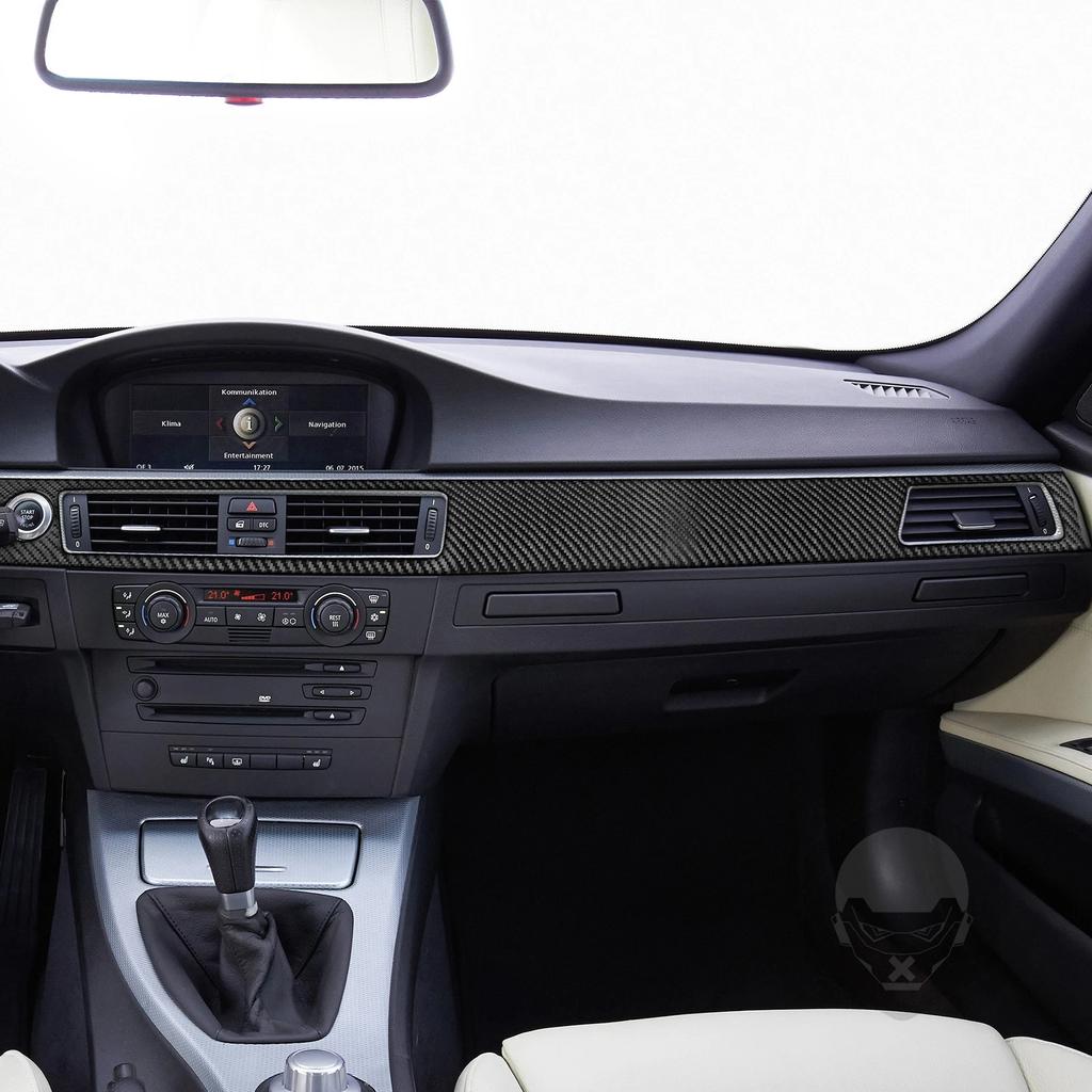 For BMW 3 Series E90 2006-2008 Carbon Fiber Center Dash Air Outlet Decorative Cover Car Interiors Accessories Decoration