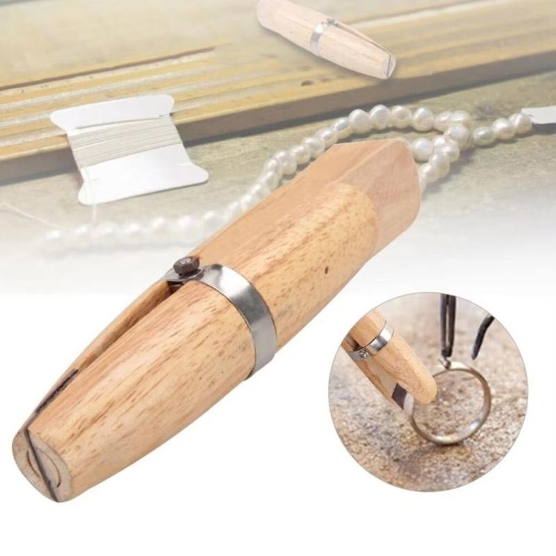 Practical Sturdy Wood Rings Holder Tool Portable for Jewelry Making and Repair Strong Grip for Secure Handling