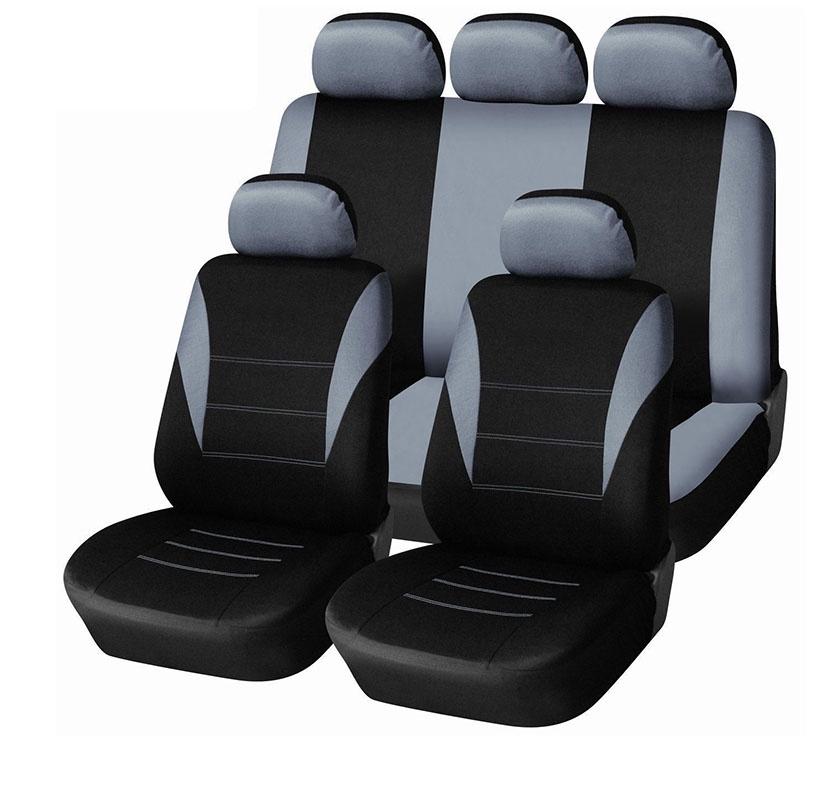 Car Seat Universal Covers Front Rear Head Rests Full Set Auto Seat Cover