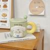 Shangqi Cute Puppy Ceramic Mug with Lid and Spoon