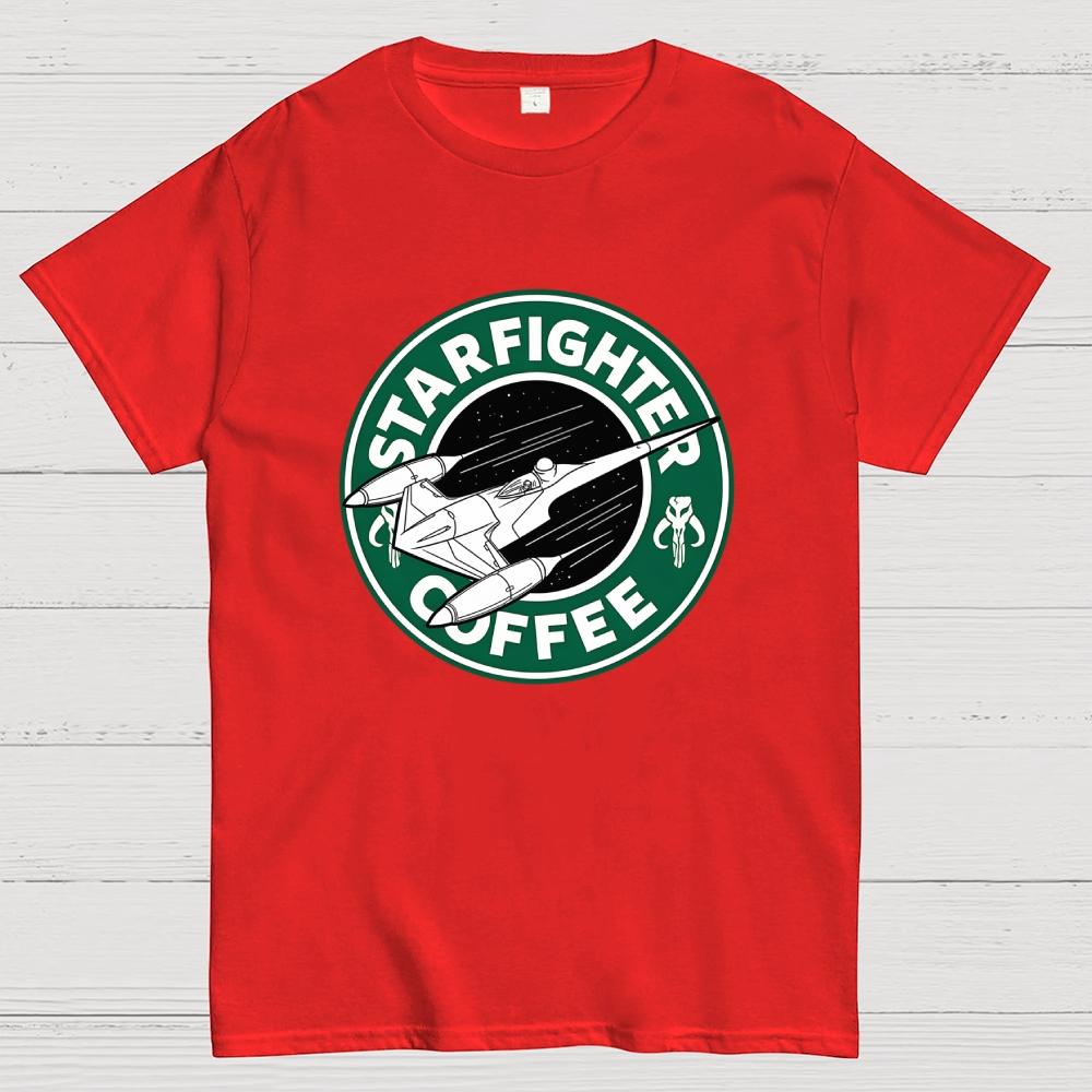 Starfighter Coffee Cotton Casual Cool Loose T-Shirt