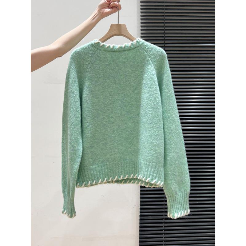 Knitted Sweater Coat Autumn and Winter Loose Design Long-sleeved Cardigan Top