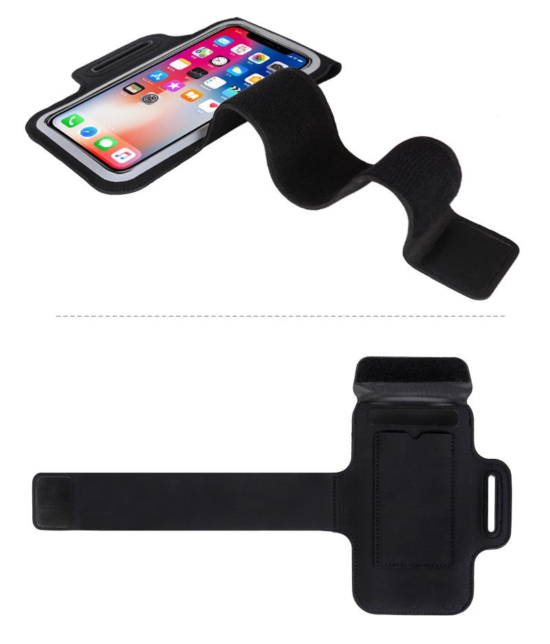 Universal 6.5" Sweatproof Running Armband for Men & Women - Outdoor Sports Fitness Arm Sleeve & Wristband