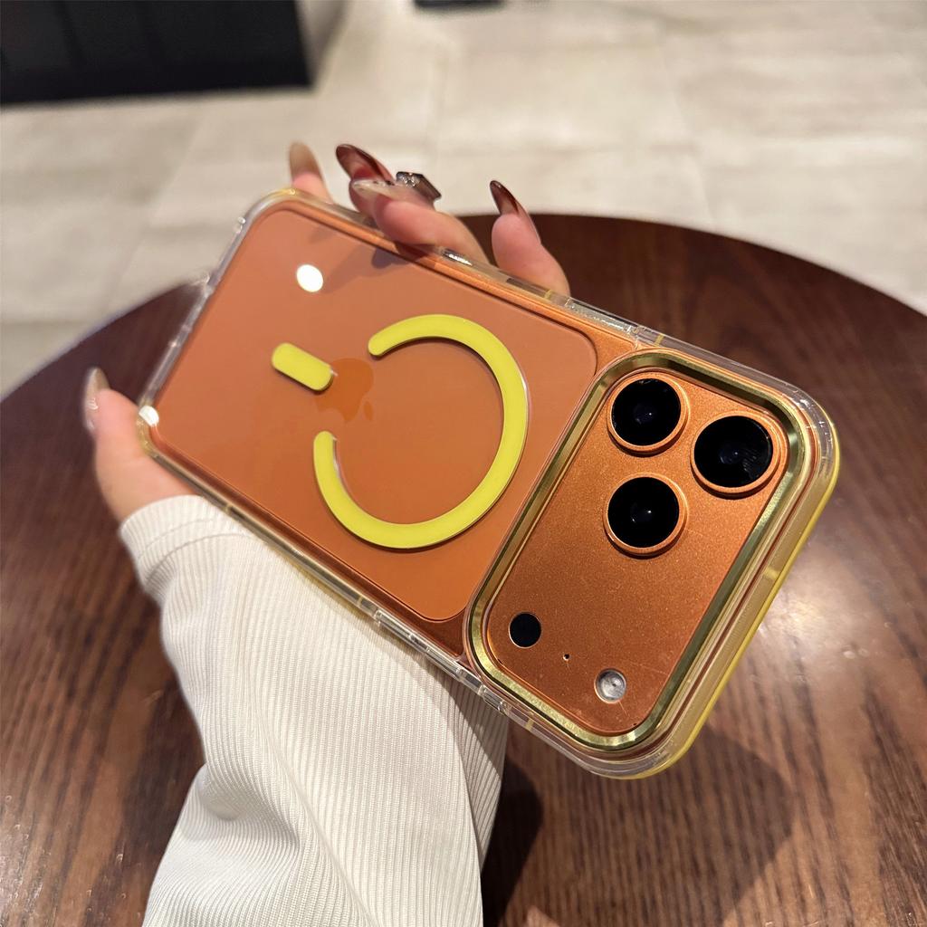 Applicable to Apple 17promaxN52 magnetic mobile phone case iPhone16 two-color all-inclusive 17 air anti-drop 15 new