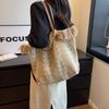 Printing Straw Bag Embroidery Weave Tote Bag Lightweight Eco Bag Tassel Shoulder Bag  Travel