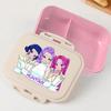 Portable Office Pink kpop Lunch Box Anime Food Storage Containers for k Pop School Picnic Lunchbox Office Dinner Case Gift