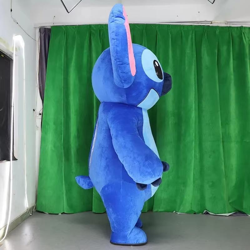 Costumi Cosplay Costume Gonfiabile Stitch Mascotte Carina Tessuto Super Morbido di Cristallo Centro Commerciale Mostra Fumetti Abbigliamento Bambola