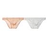 2Pcs Men Sexy Mesh Briefs Underpants Breathable Low-Waist Sheer Thin Briefs Comfortable Summer Underwear for Daily