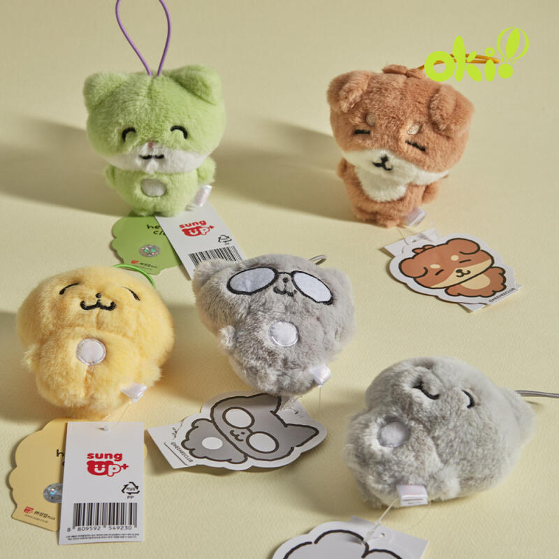 Hihi Club Standing 8cm Keychain Bag Hook muffin