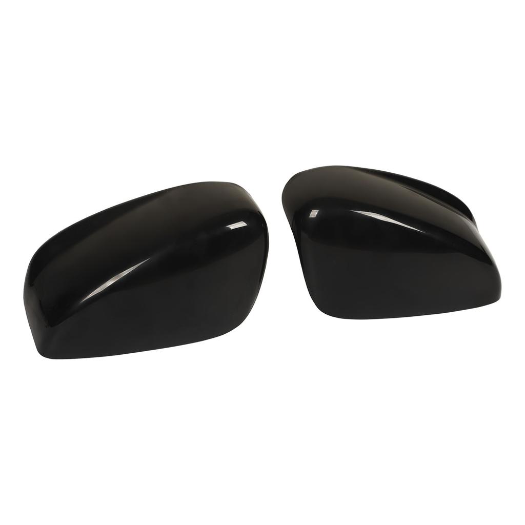 1Pair Car Rearview Mirror Cap Covers Glossy Black Side Door Wing Mirror Cap Covers Replacement for Accord 2008‑2012
